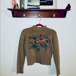 Vintage Laura Ashley Floral Sweater